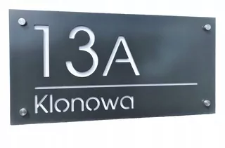 Domové číslo km výšivka 40 x 20 cm